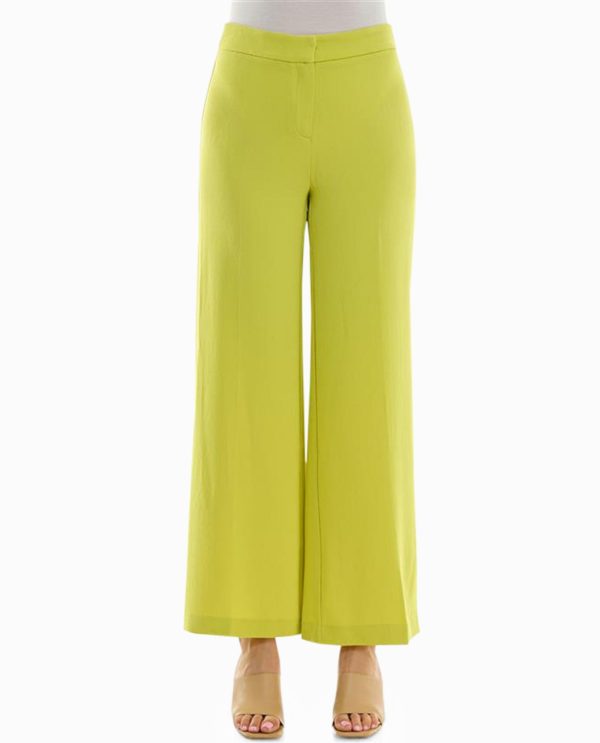 Immymart STRETCH CREPE WIDE LEG PANTS